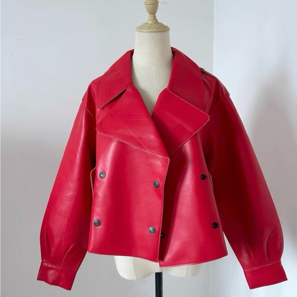 Free People Jackets & Blazers - FREE PEOPLE We The Free Alexis Vegan Leather Jacket